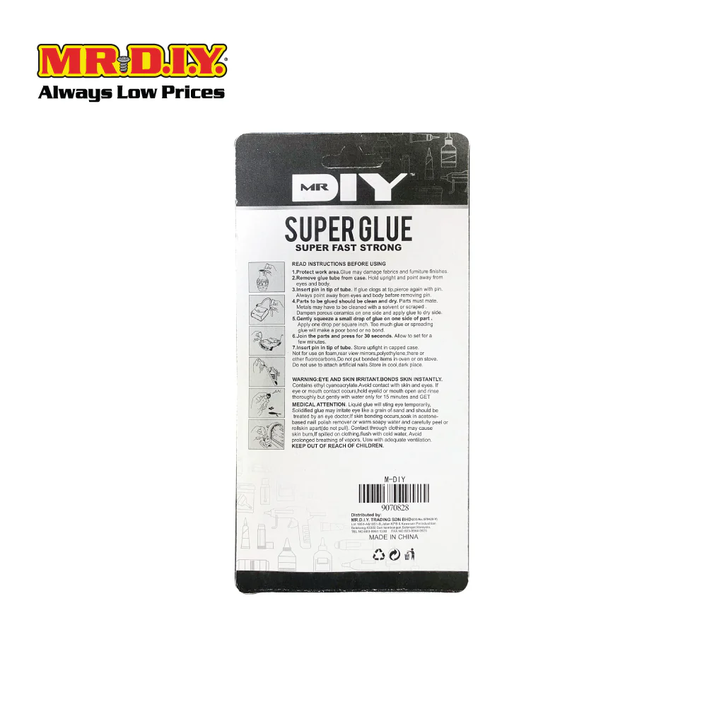 (MR.DIY) Multi-Purpose Portable Super Glue Quick Dry (3g) - Image 5