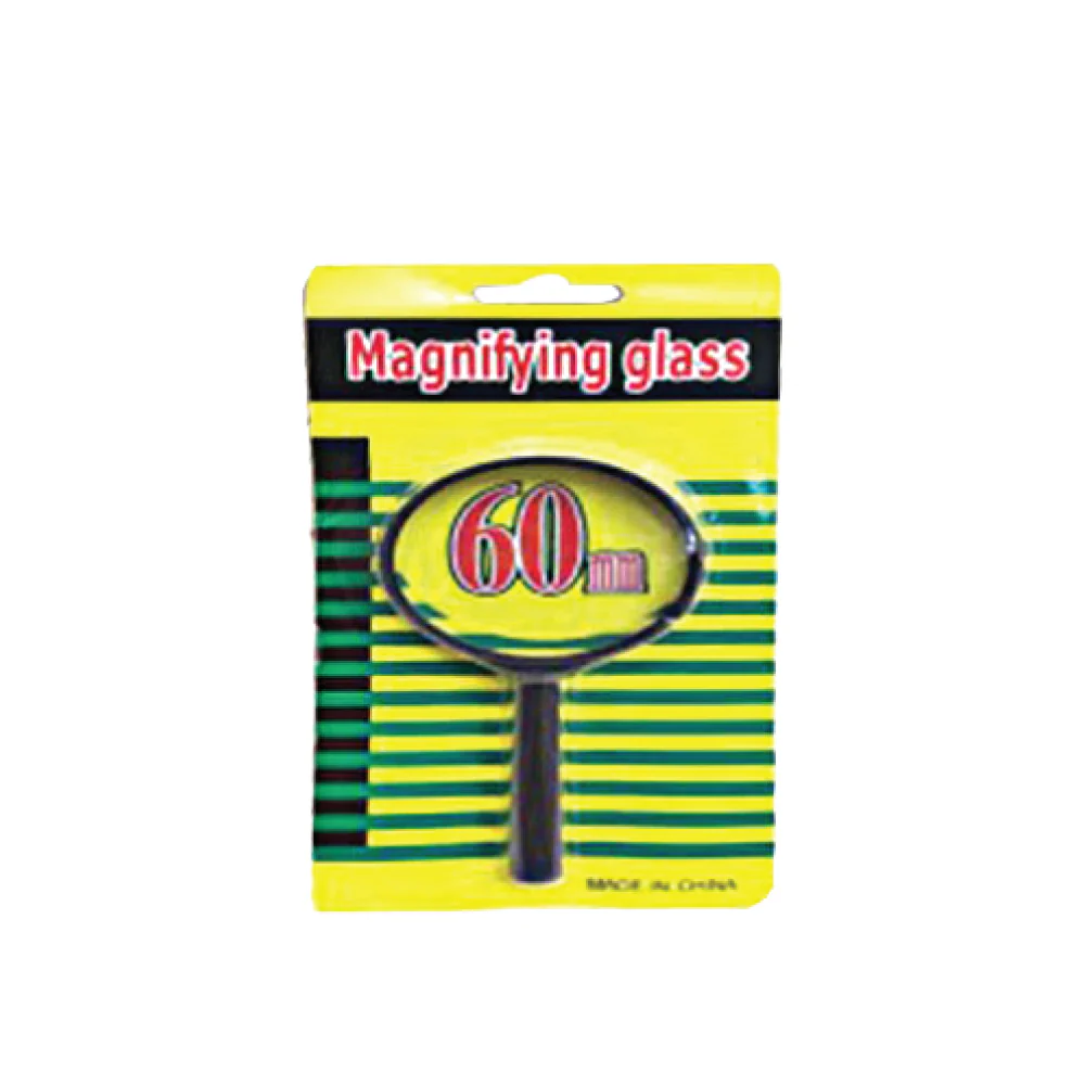60MM Black Portable Magnifying Glass Magnifier For Reading - Image 3