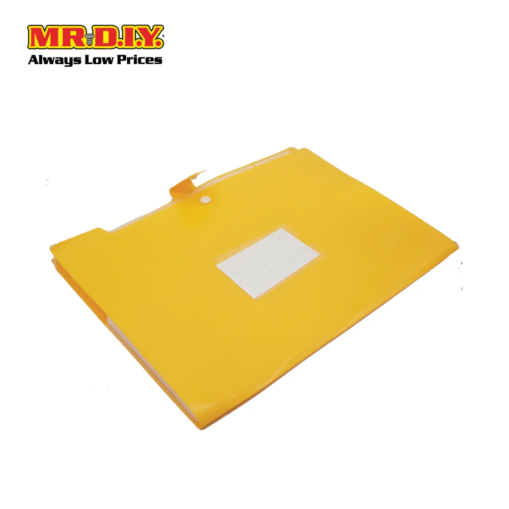 A4 6 Pockets Expanding File Folder with Button - Image 2