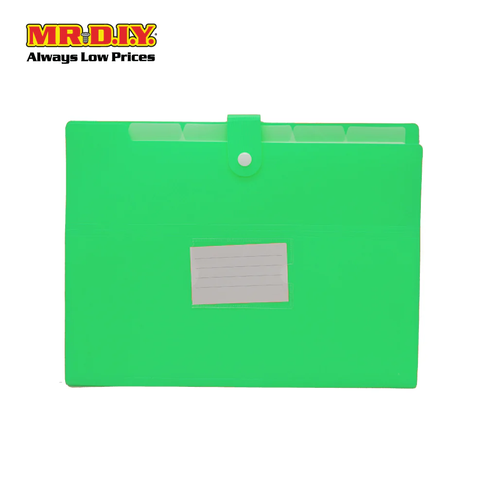 A4 6 Pockets Expanding File Folder with Button - Image 6