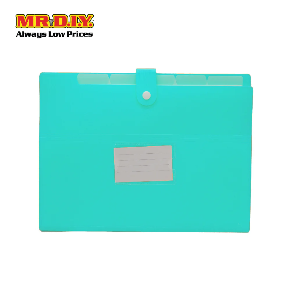 A4 6 Pockets Expanding File Folder with Button - Image 7