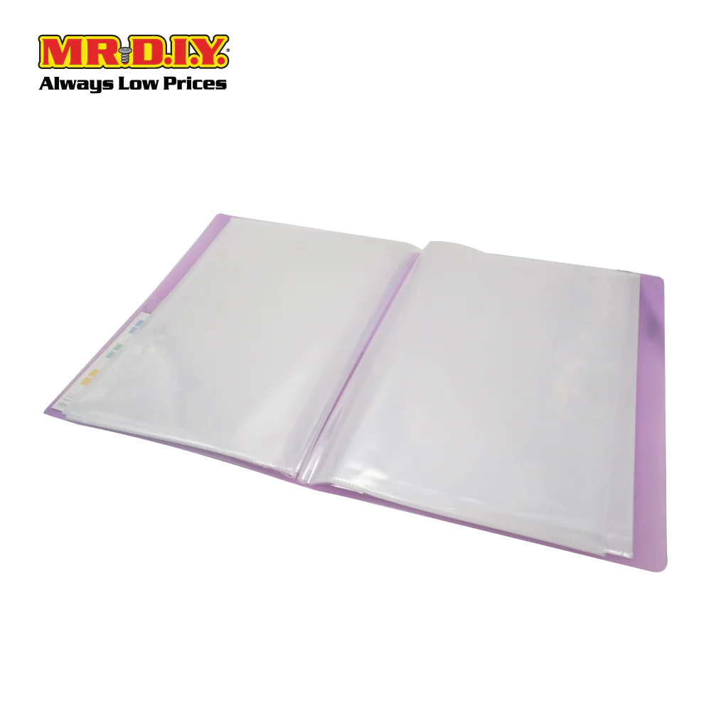 (MR.DIY) Portable Plastic A4 Book Document File Folder Organizer Transparent (31 x 23cm) (20 Sheets) - Image 3