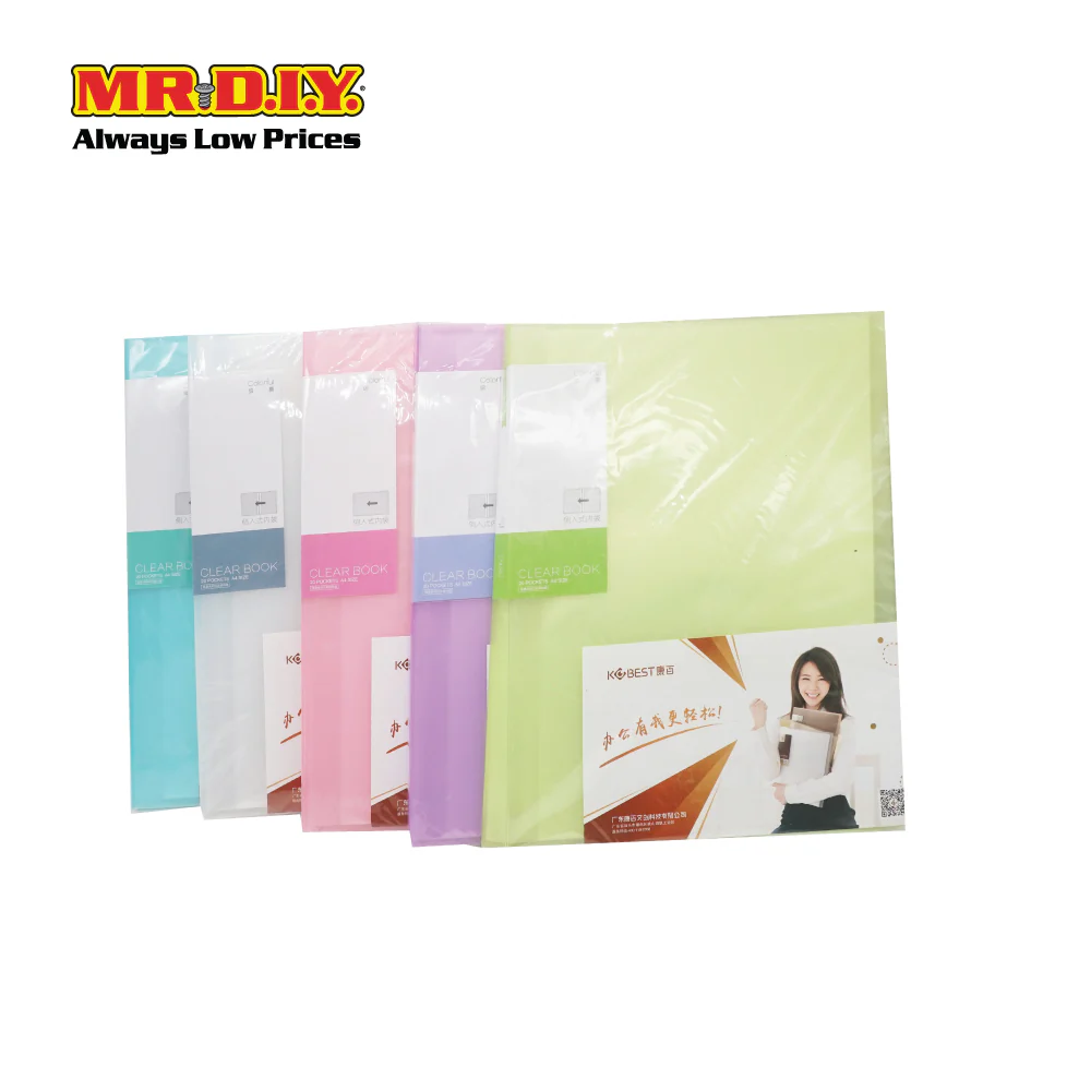 (MR.DIY) Portable Plastic A4 Book Document File Folder Organizer Transparent (31 x 23cm) (20 Sheets) - Image 5