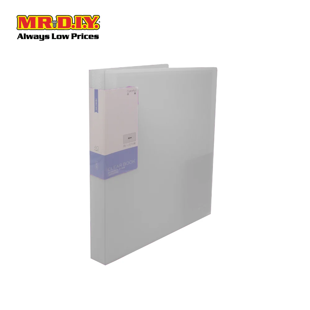 (MR.DIY) Portable Plastic A4 Book Document File Folder Organizer Transparent (31 x 23cm) (20 Sheets) - Image 6