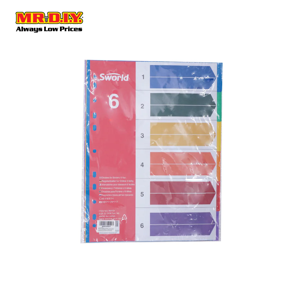 A4 Index Divider 6 Page - Image 4