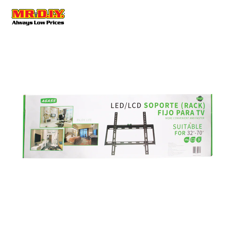 AGASS 73080 Wall Mount TV Rack LED/LCD Soporte Fijo Para TV (40-80Inch) - Image 2