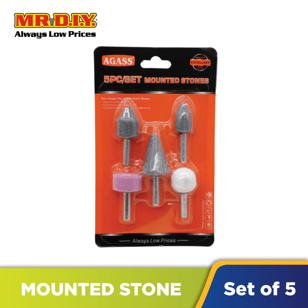 AGASS Mounted Stone Set 5PCS 78813 - Image 2