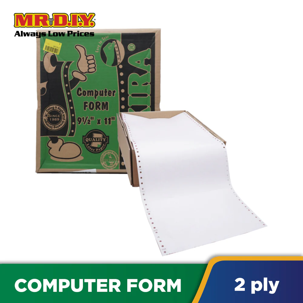 AKIRA 2 Ply NCR Computer Form 9.5 x 11 Inch (400 Sheets) - Image 2