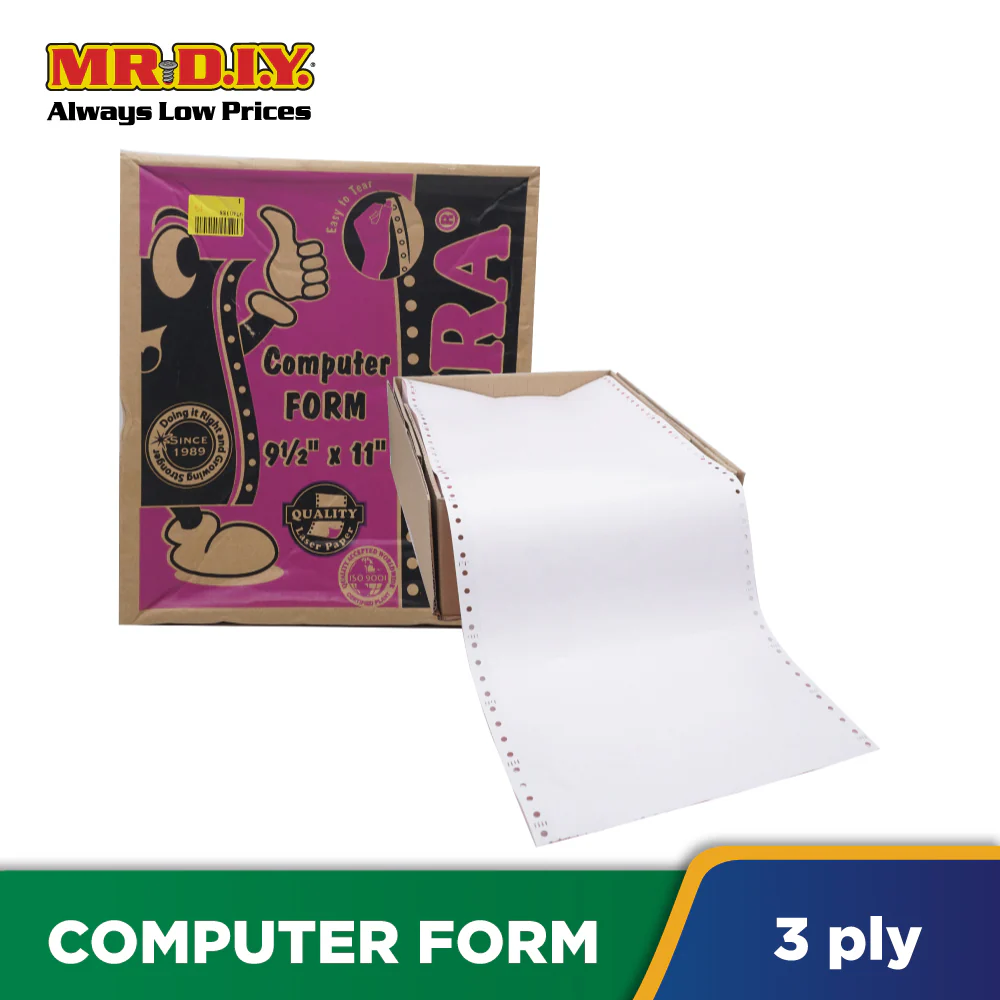 AKIRA 3 Ply NCR Colour Computer Form 9.5 x 11 Inch (250 Sheets) - Image 2
