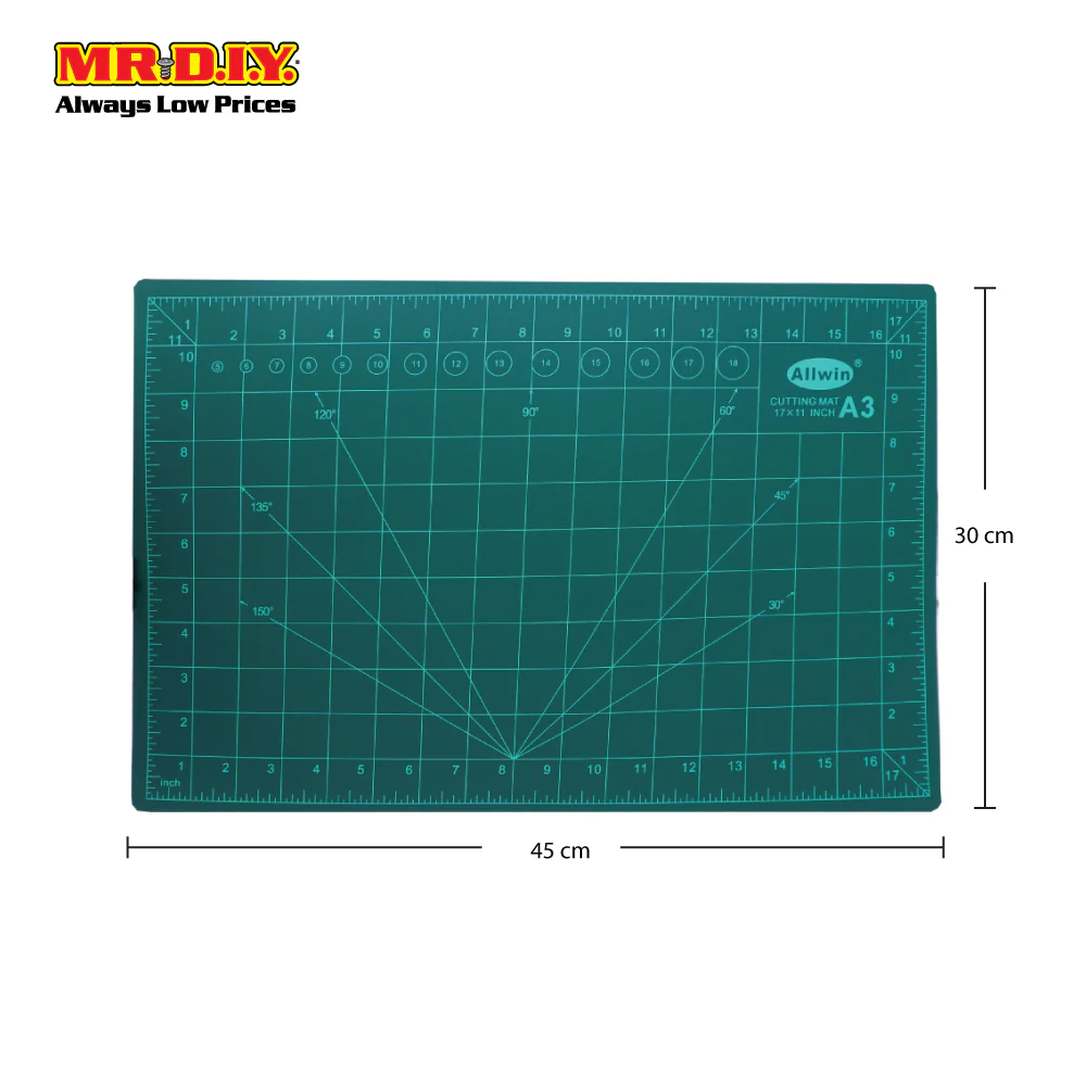 (MR.DIY) ALLWIN PVC A3 Art Craft Cutting Mat (45cm X 30cm) - Image 4