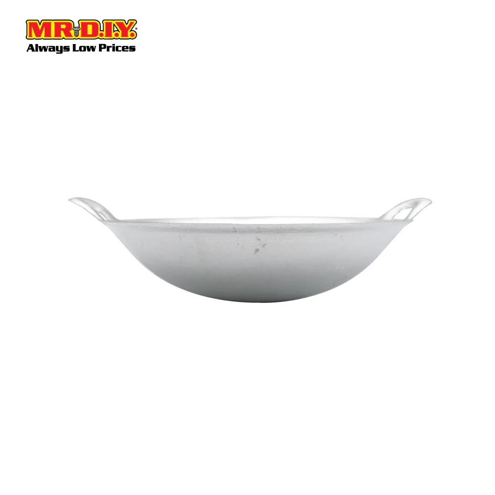 GENDANG Polished Aluminium Cooking Wok Double Handle 10" - Image 4