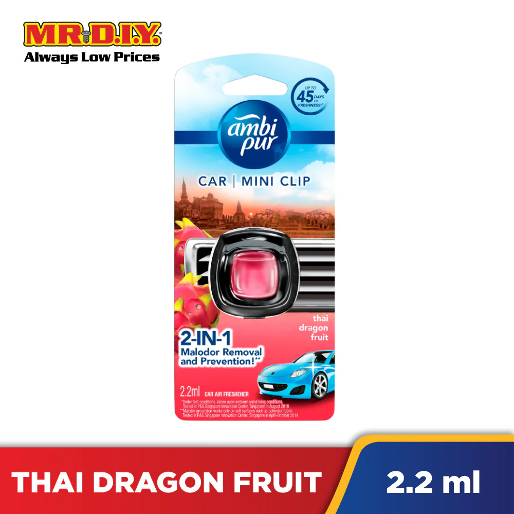 Ambi Pur Car Mini Clip Thai Dragon Fruit Car Air Freshener 2.2 ml - Image 4