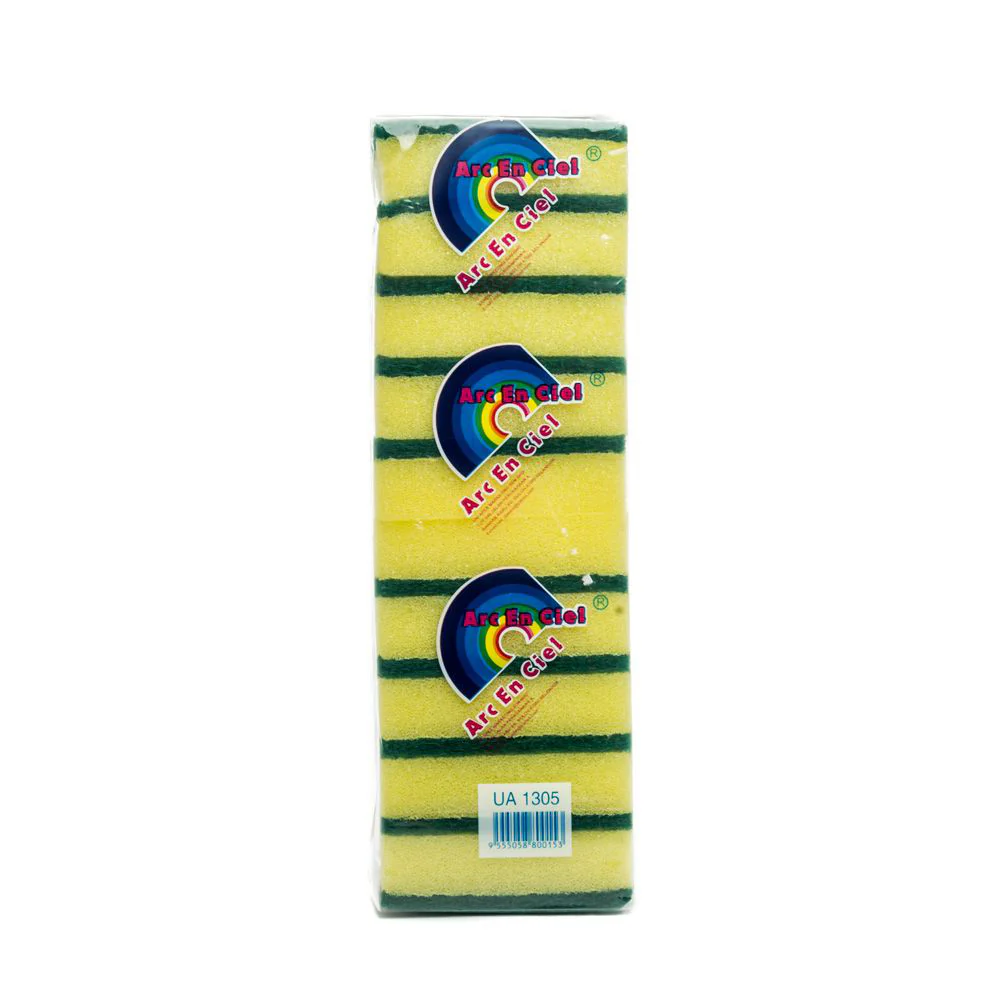 ARC EN CIEL Dual-Sided Sponge Cleaning Multi-Purpose Scouring Pad (10pcs) - Image 4