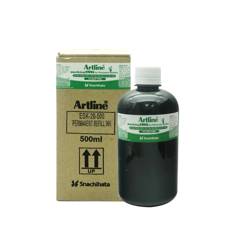 (MR.DIY) Artline Black Permanent Marker Refill (500ml) - Image 2