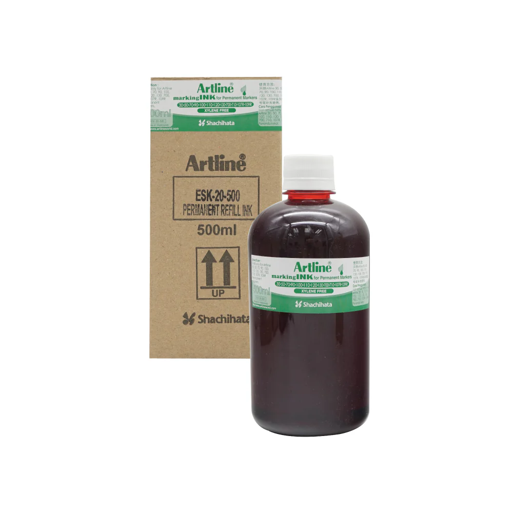 (MR.DIY) Artline Red Permanent Marker Refill (500ml) - Image 5