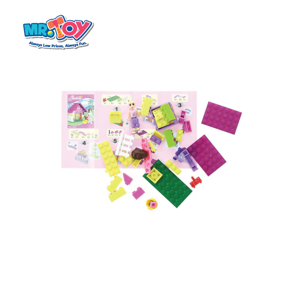 (MR. TOY) AUSINI Fashion Girls Wheel House Block Set (44 pcs) - Image 2