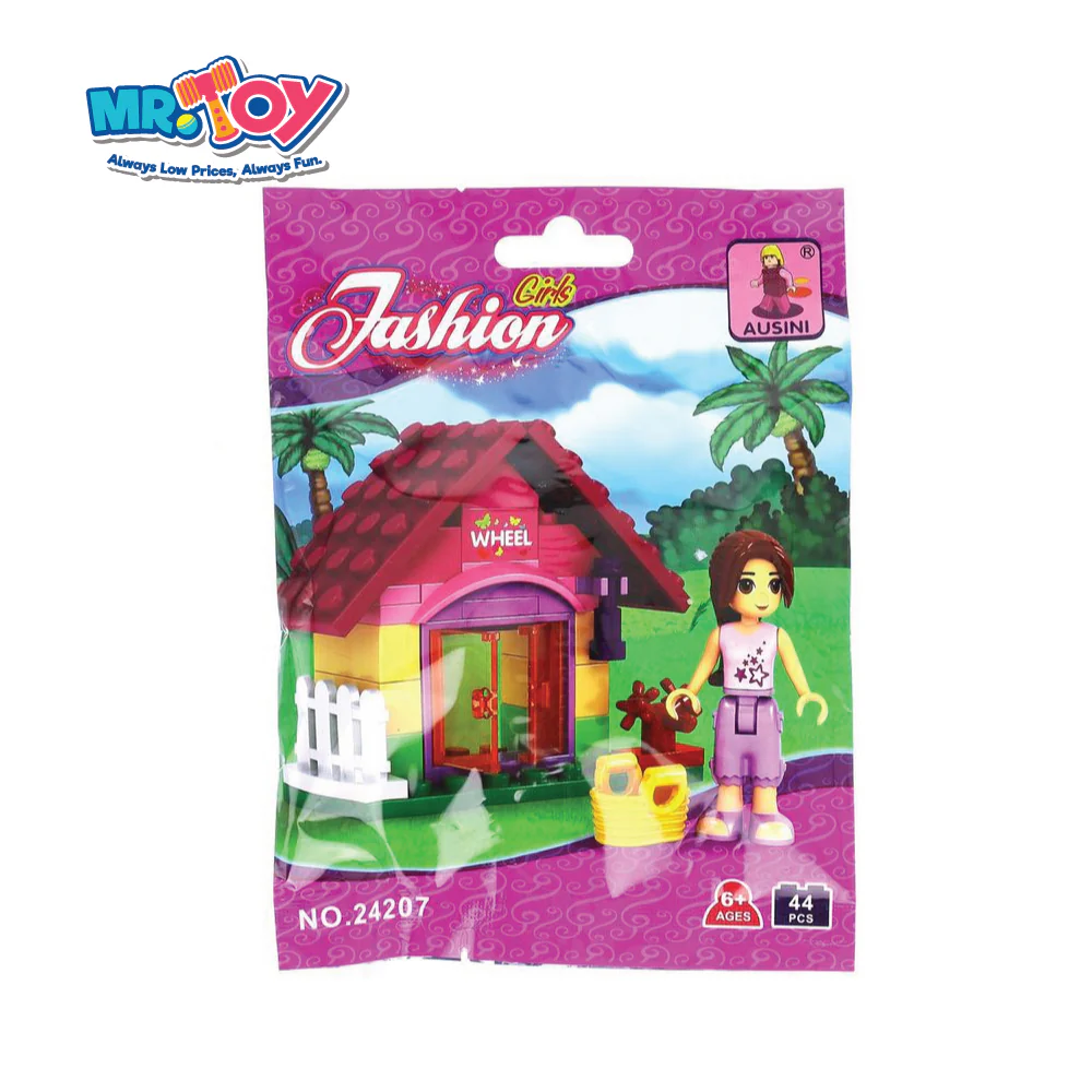 (MR. TOY) AUSINI Fashion Girls Wheel House Block Set (44 pcs) - Image 3