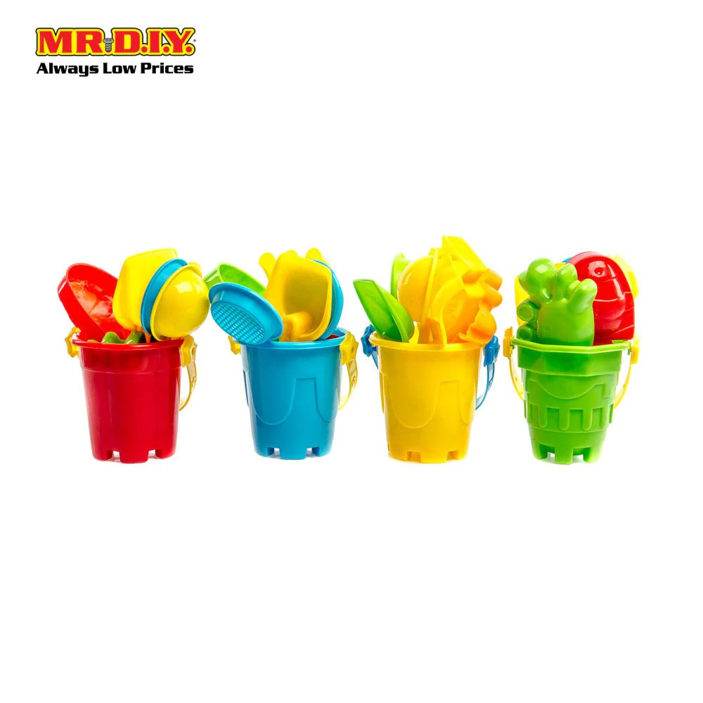 BEACH Toys Plastic Play Sand Set Mix (7pcs)