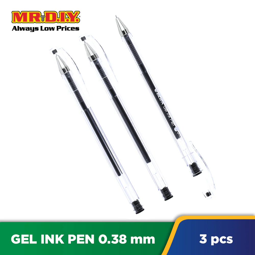 (MR.DIY) Beifa Gel Ink Pen 0.38mm (3Pcs) - Image 5