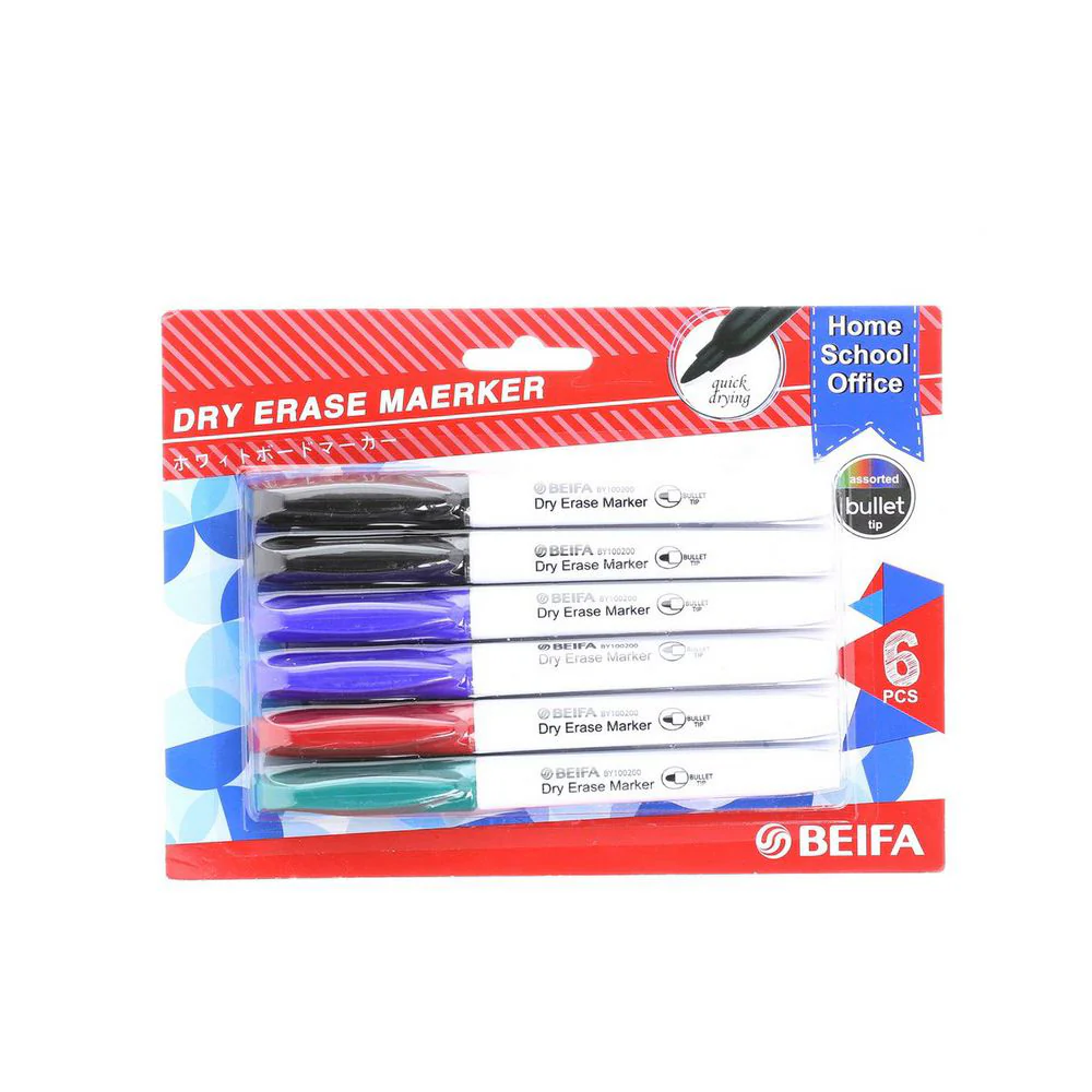 BEIFA White Board Marker  (6 pcs) - Image 3