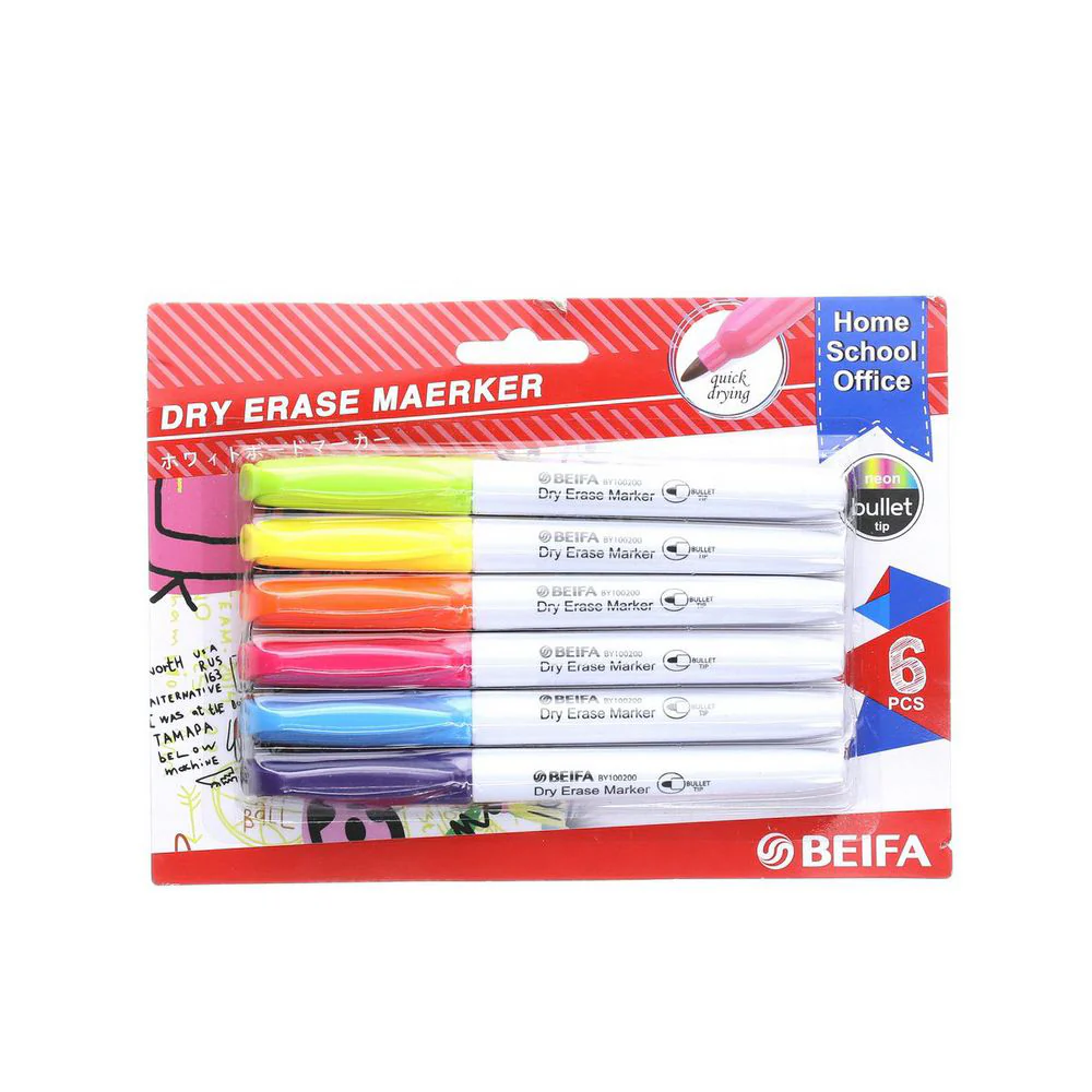 BEIFA White Board Marker  (6 pcs) - Image 3