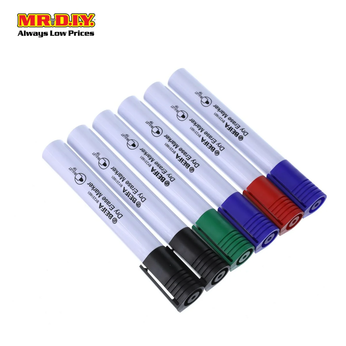 BEIFA Whiteboard Marker Set ( 6 pcs ) - Image 3