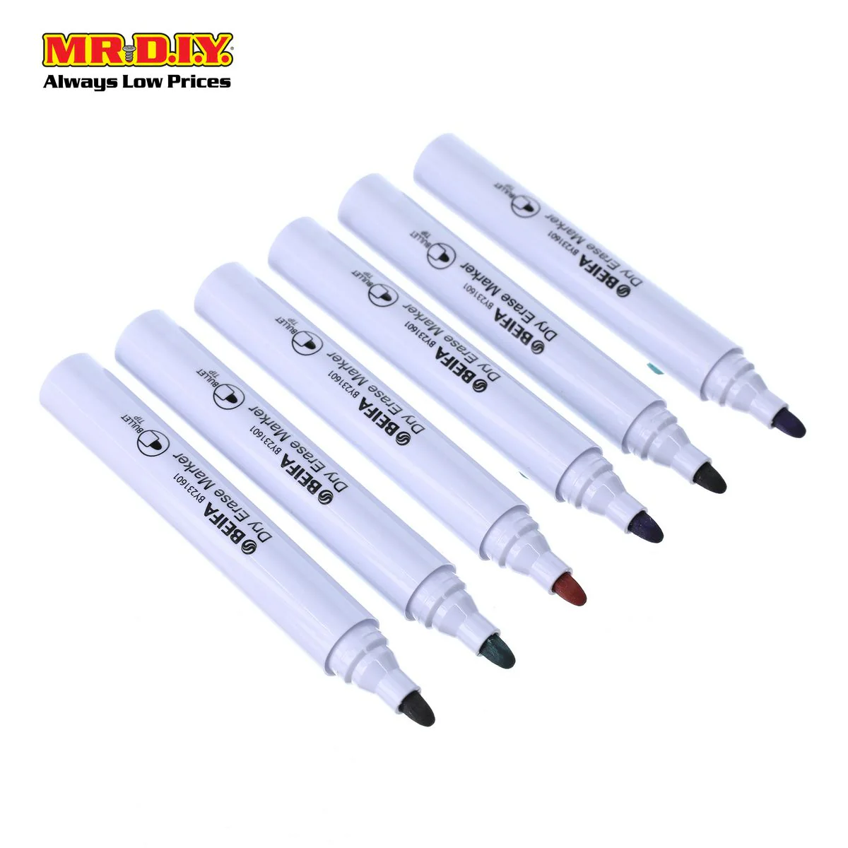 BEIFA Whiteboard Marker Set ( 6 pcs ) - Image 4