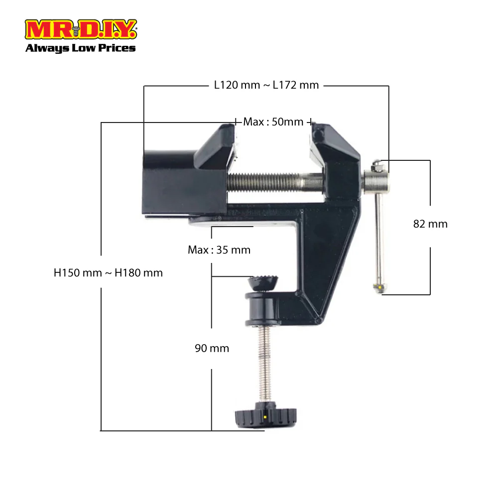 BENDAO Aluminum Alloy Desk Table Clamping Vise Bench Vice BD-QLM-8002 - Image 9