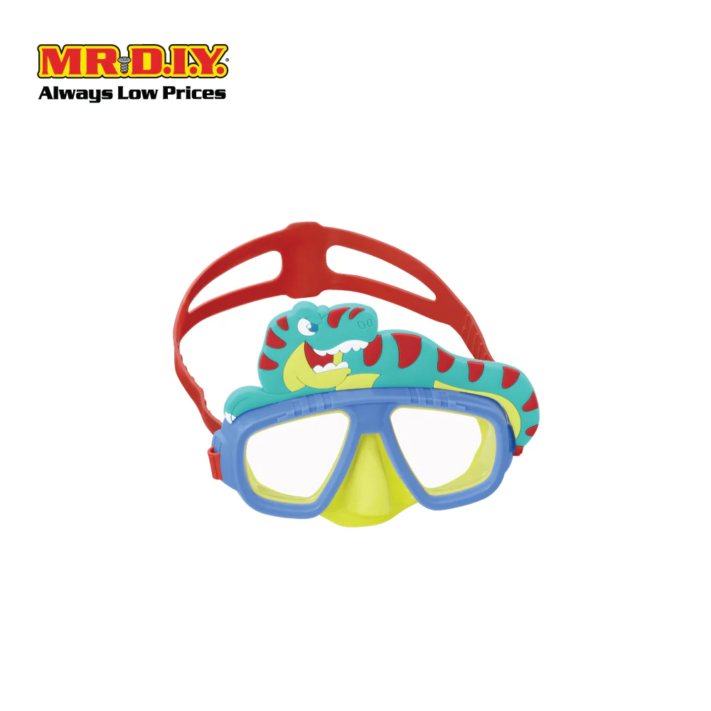 BESTWAY Aquapals UV Protective Scratch Resistant Large Frame Adjustable Child Swimming Mask - Image 3