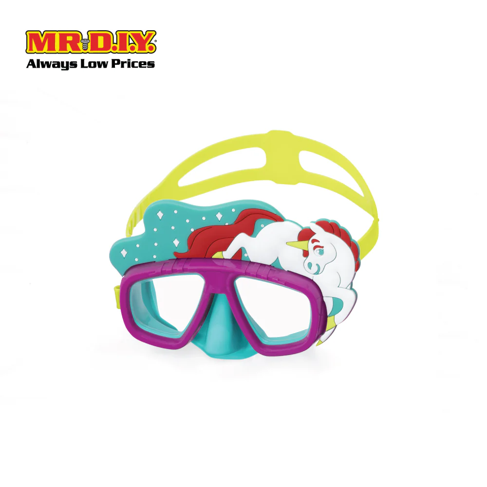 BESTWAY Aquapals UV Protective Scratch Resistant Large Frame Adjustable Child Swimming Mask - Image 6