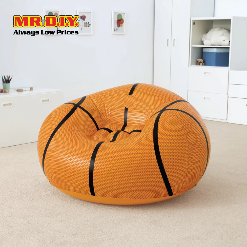 (MR.DIY) BESTWAY Beanless Inflatable Indoor Outdoor Basketball Air Chair (1.14m x 1.12m x 0.66m) - Image 3