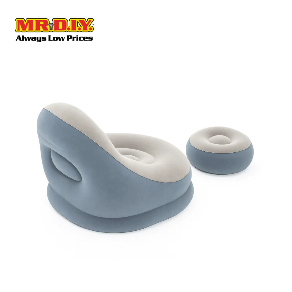 (MR.DIY) BESTWAY Comfort Inflatable Cruiser Lounger Chair with Foot Rest (1.12m x 1.00m x 0.86m) - Image 4