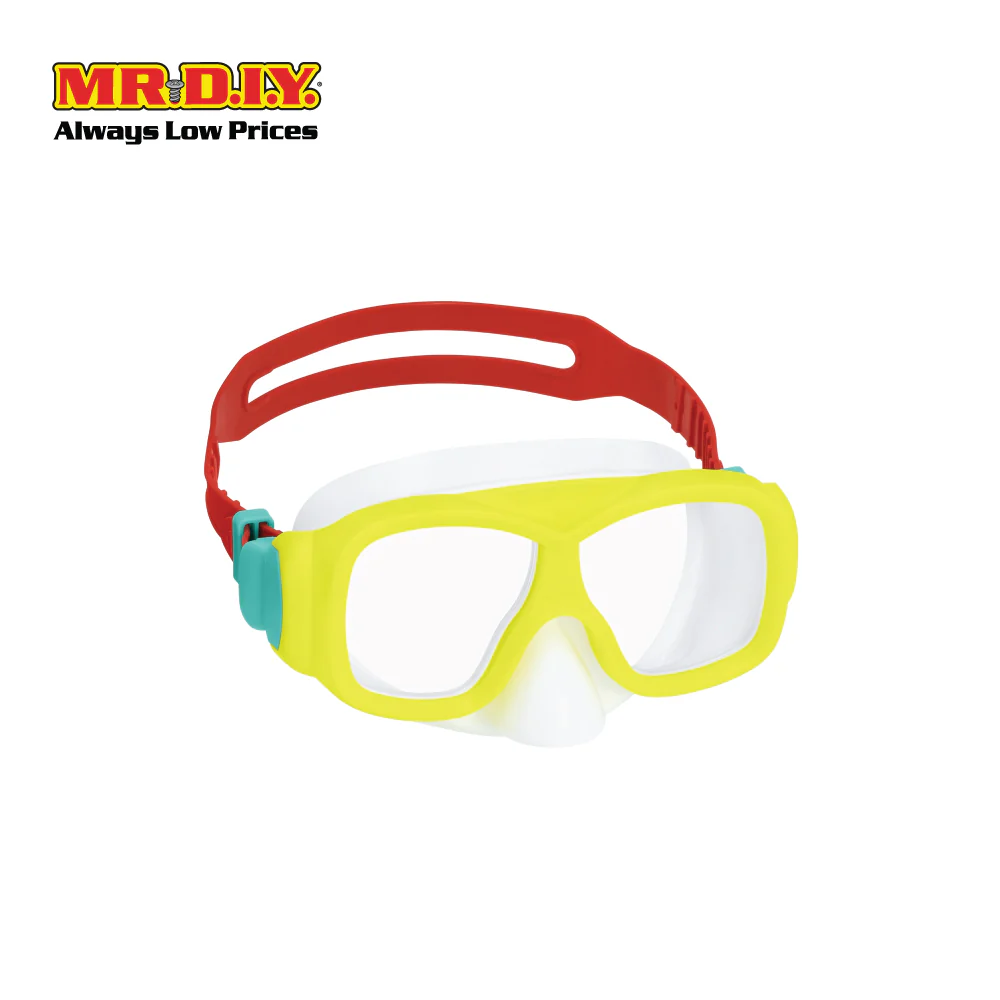BESTWAY Explora Essential Adjustable Large Frame UV Protective Impact Resistant Youth Swimming Mask - Image 2