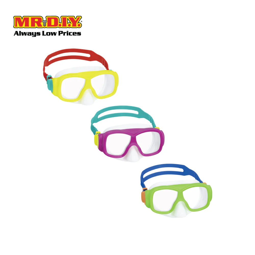 BESTWAY Explora Essential Adjustable Large Frame UV Protective Impact Resistant Youth Swimming Mask - Image 3