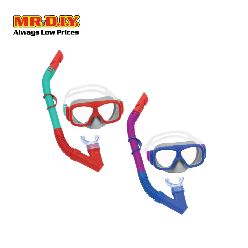 BESTWAY Explora Youth Adjustable Impact Resistant UV Protective Snorkel Mask - Image 3