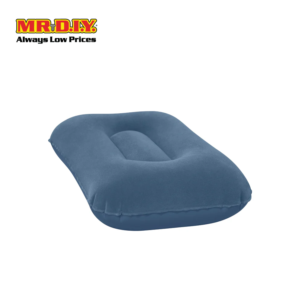 (MR.DIY) BESTWAY Flocked Travel Inflatable Air Sleeping Pillow (42cm x 26cm x 10cm) - Image 2