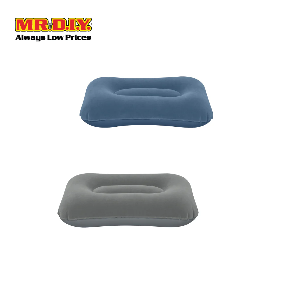 (MR.DIY) BESTWAY Flocked Travel Inflatable Air Sleeping Pillow (42cm x 26cm x 10cm) - Image 3