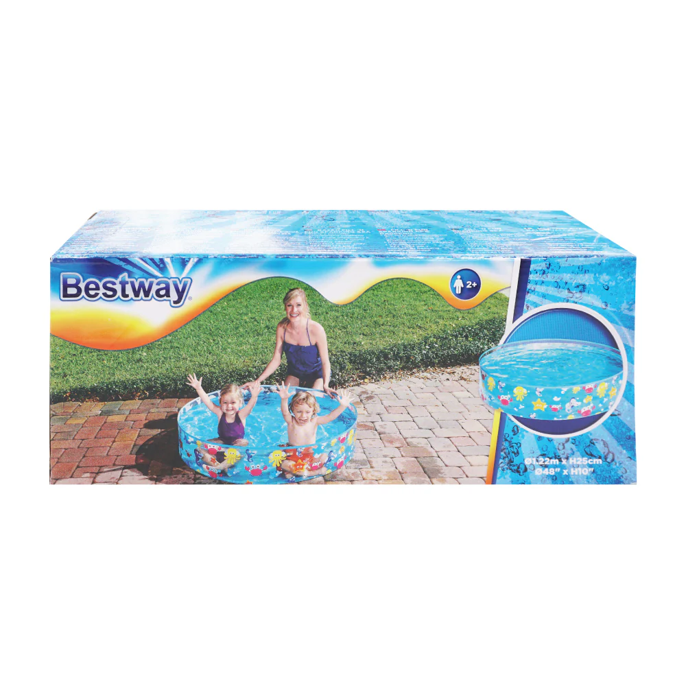 BESTWAY Round Foldable Swimming Pool for Kids (1.22m x 25cm) - Image 4