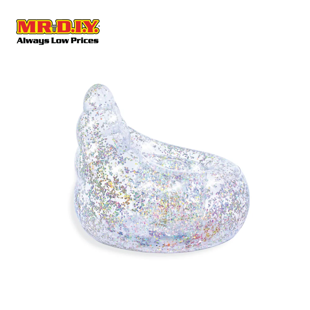BESTWAY Glitter Dream Inflatable Outdoor Indoor Air Chair (72cm x 72cm x 64cm) - Image 3