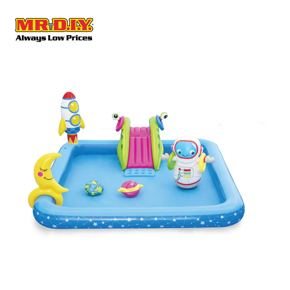 BESTWAY Little Astronaut Inflatable Rectangular Pool & Play Center (2.28m x 2.06m x 84cm) - Image 5