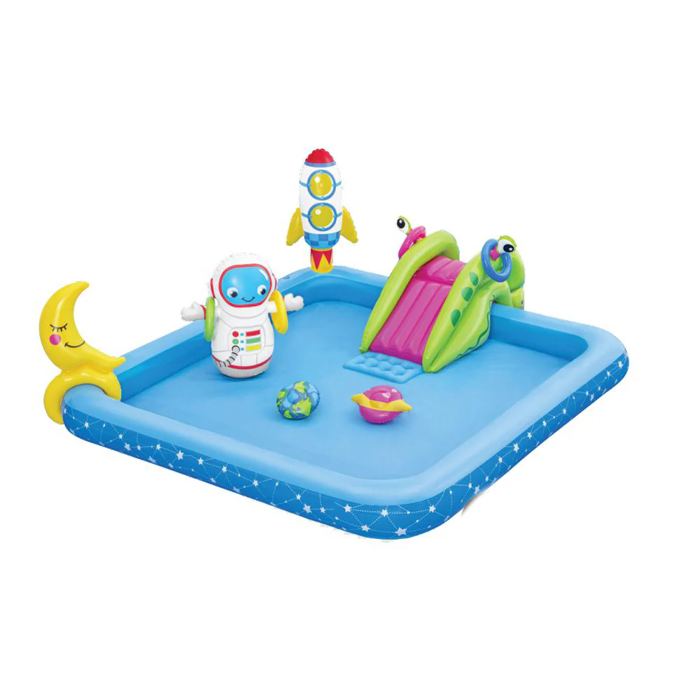 BESTWAY Little Astronaut Inflatable Rectangular Pool & Play Center (2.28m x 2.06m x 84cm) - Image 6