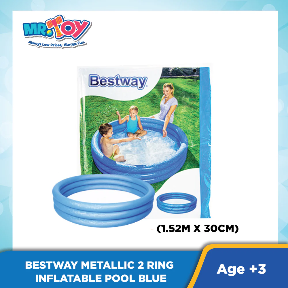 BESTWAY Metallic 2-Ring Inflatable Pool (1.52m X 30cm)