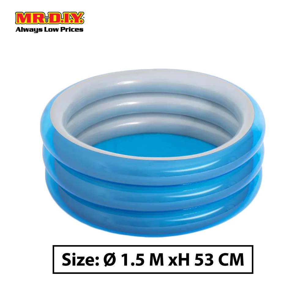 BESTWAY Metallic Round 3-Ring Inflatable Kids Swimming Pool (1.5m x 53cm) - Image 4