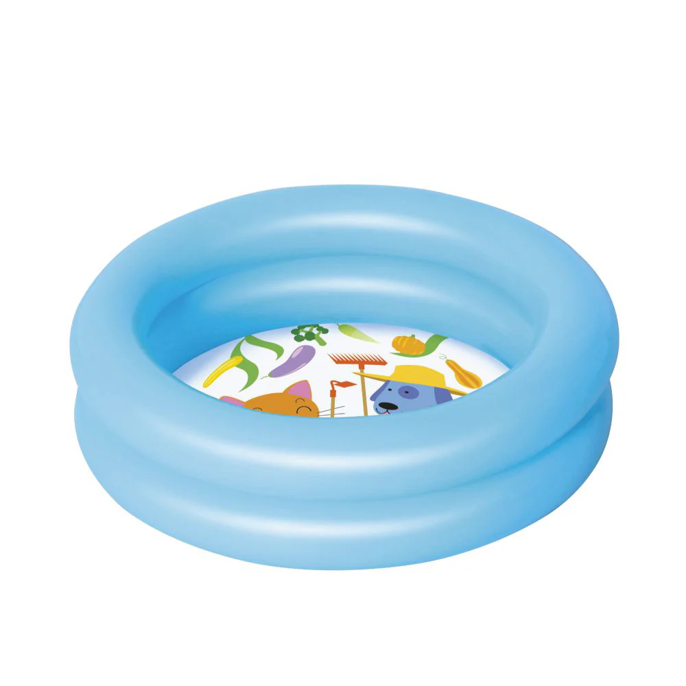 BESTWAY Round Inflatable 2-Ring Kiddie Pool (61cm x 61cm x 15cm) - Image 5