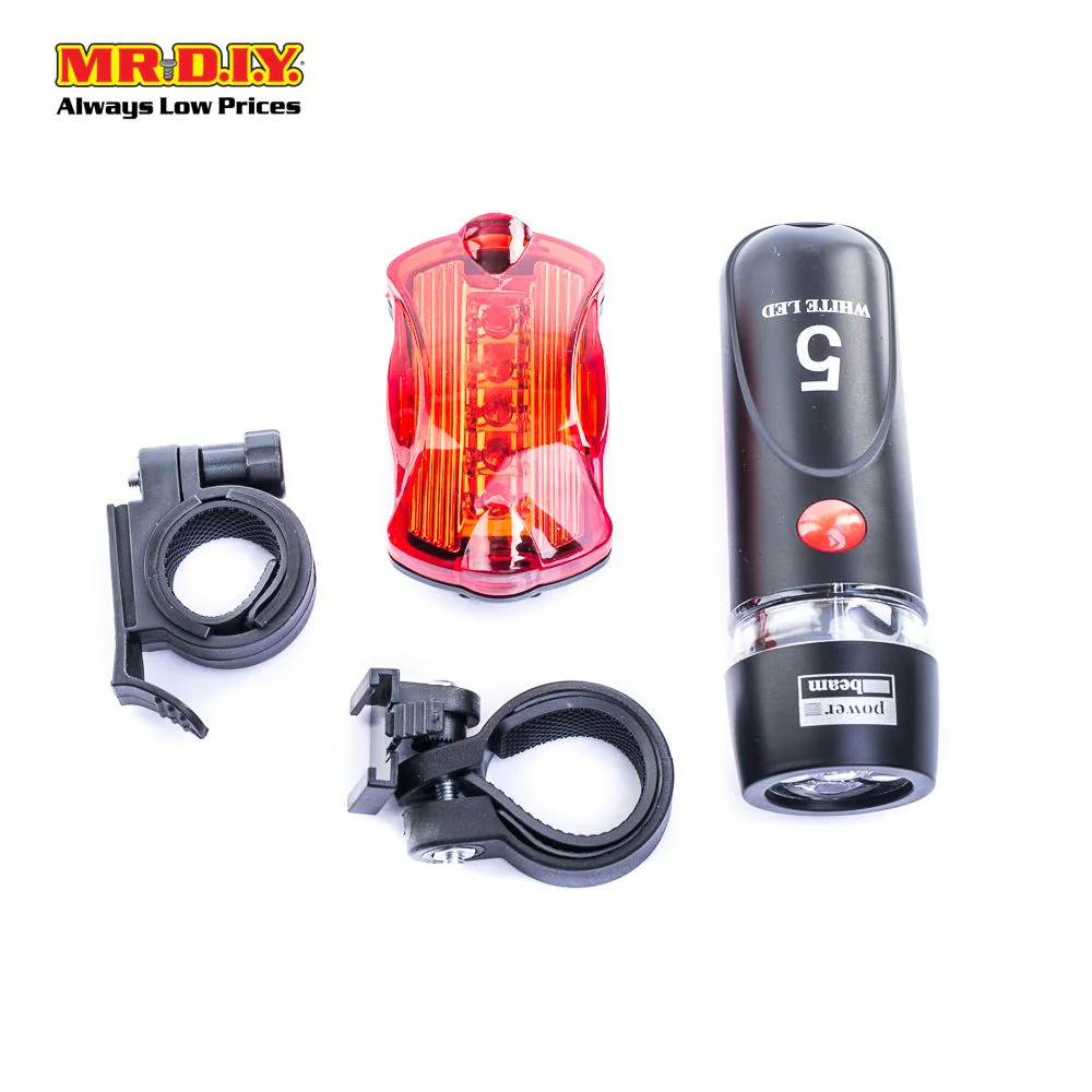 (MR.DIY) WILDWOLF LED Waterproof Bicycle Bike Torch Lights Set - Image 3