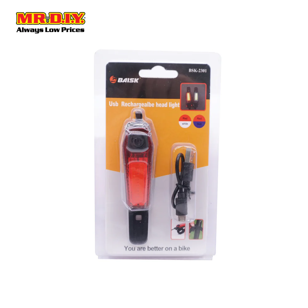 BAISK USB Rechargable Bicycle Front Head Light - BSK-2301 - Image 2