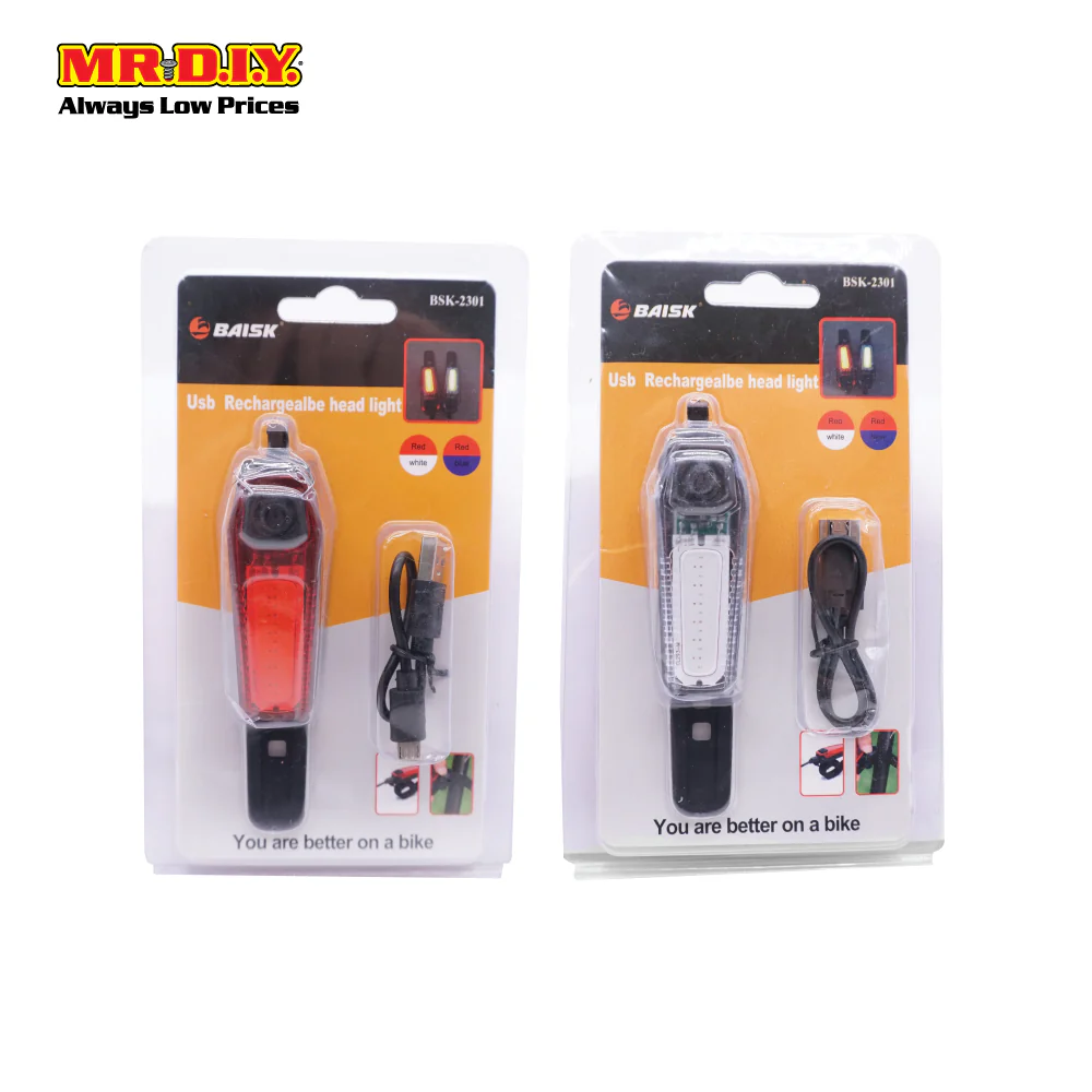 BAISK USB Rechargable Bicycle Front Head Light - BSK-2301 - Image 4