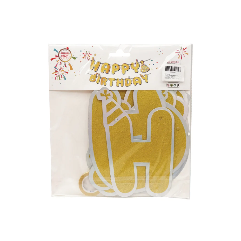 Birthday Party Hanging Paper Flag (3m) - Image 3