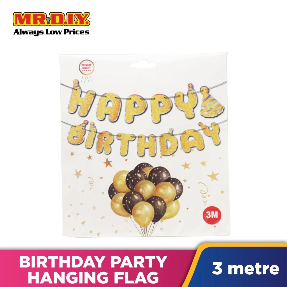 Birthday Party Hanging Paper Flag (3m) - Image 4