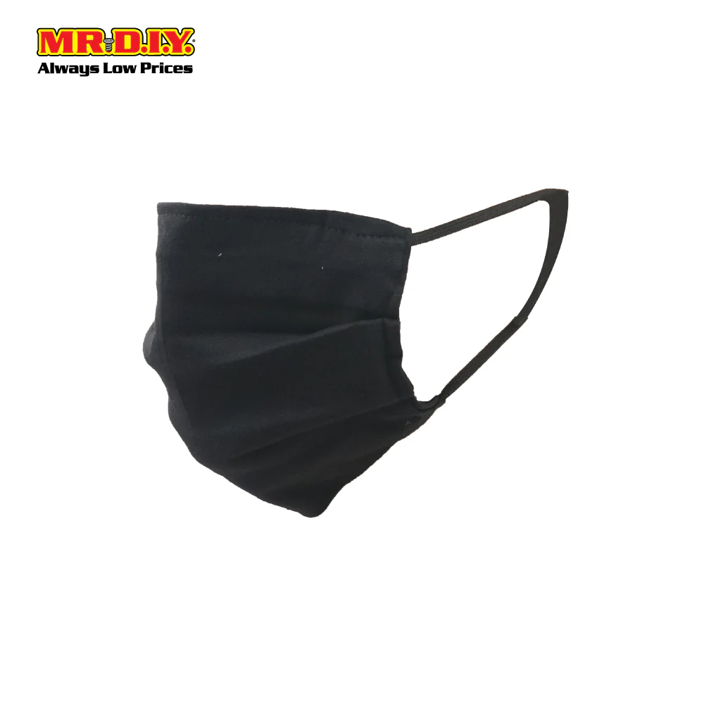 Black Earloop Face Mask - Image 2